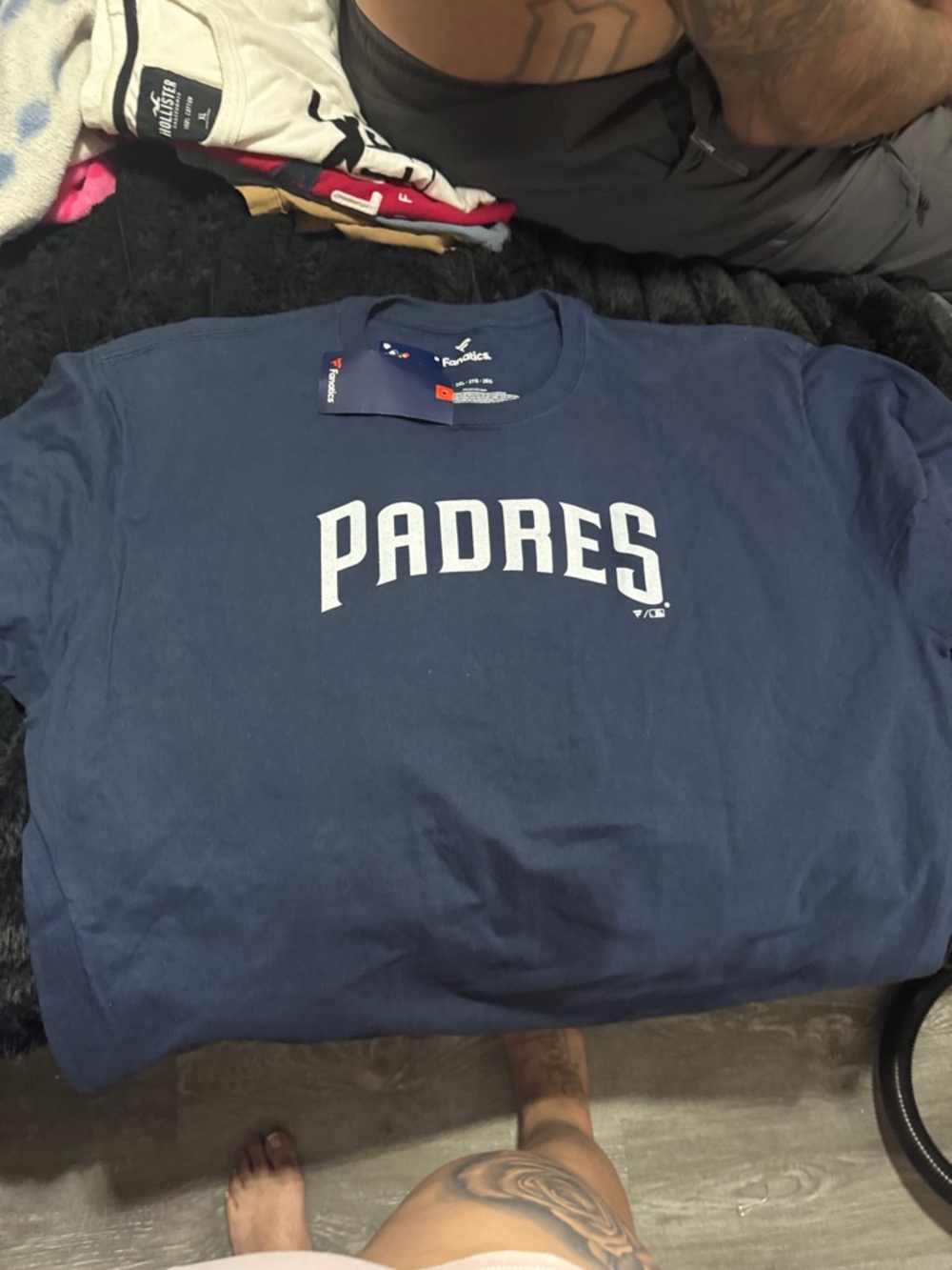 Majestic Navy PADRES Short-Sleeve Tee